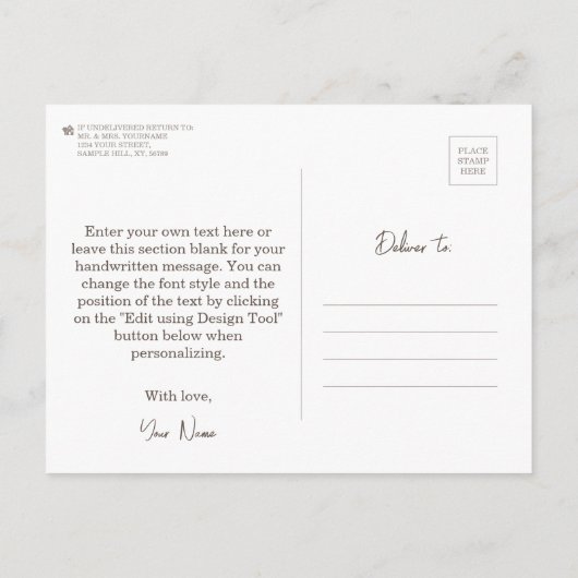 世界の最高の介護士・車椅子の人 ポストカード (裏面)