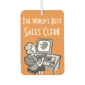 世界の最高の会社員店員 カーエアーフレッシュナー (正面)