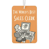 世界の最高の会社員店員 カーエアーフレッシュナー (裏面)