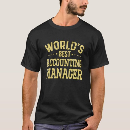 世界の最高の会計マネージャ Tシャツ (正面)