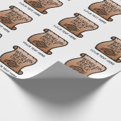 世界の最高の伯父認定証おもしろい ラッピングペーパー (角)