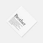 世界の最高の兄弟、エルマノ定義 スタンダードカクテルナプキン (角)