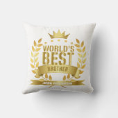 世界の最高の兄弟 クッション (裏面)
