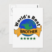 世界の最高の兄弟 ポストカード (正面/裏面)