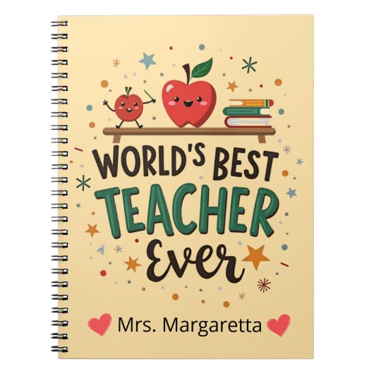 世界の最高の先生エバおもしろいよくはしゃぐデザイン ノートブック (正面)