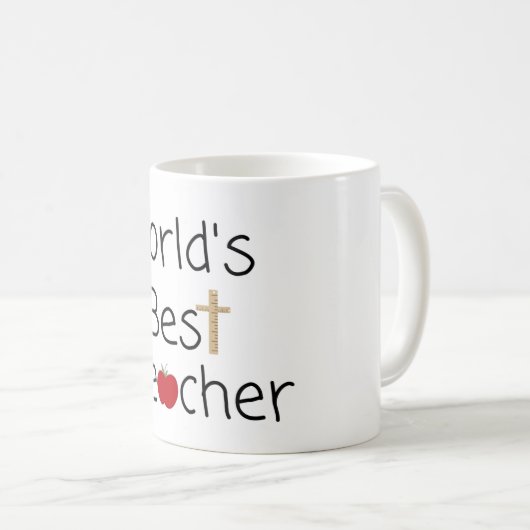 世界の最高の先生カッコいい学校用品 コーヒーマグカップ (正面右)