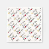 世界の最高の先生カッコいい学校用品 スタンダードカクテルナプキン (正面)