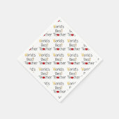 世界の最高の先生カッコいい学校用品 スタンダードカクテルナプキン (角)