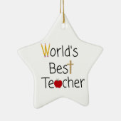 世界の最高の先生カッコいい学校用品 セラミックオーナメント (右)