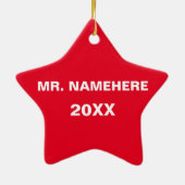 世界の最高の先生カッコいい学校用品 セラミックオーナメント (裏面)