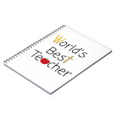 世界の最高の先生カッコいい学校用品 ノートブック (左側)