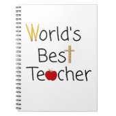 世界の最高の先生カッコいい学校用品 ノートブック (正面)