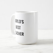 世界の最高の先生コーヒーマグ コーヒーマグカップ (正面左)