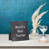世界の最高の先生シャルボードデザインギフトアイディア フォトプラーク (インサイチュ)