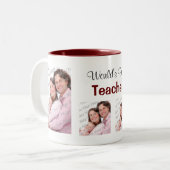 世界の最高の先生写真マグパンク ツートーンマグカップ (正面左)
