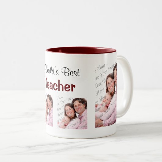 世界の最高の先生写真マグパンク ツートーンマグカップ (正面右)