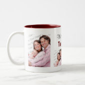 世界の最高の先生写真マグパンク ツートーンマグカップ (左)