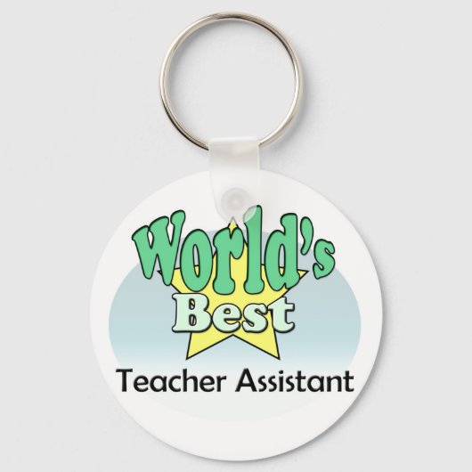 世界の最高の先生助手 キーホルダー (正面)