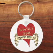世界の最高の先生助手 キーホルダー (正面)