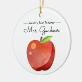 世界の最高の先生素子先生 セラミックオーナメント (左)