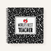 世界の最高の先生評価先生日 ノートブック (正面)