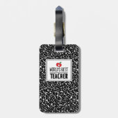 世界の最高の先生評価先生日 ラゲッジタグ (裏面縦)