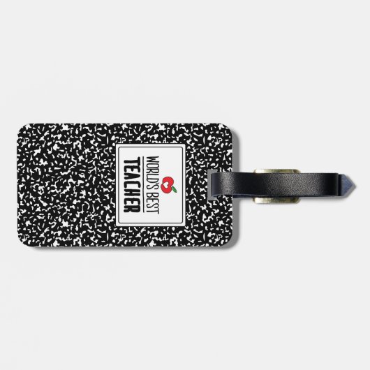 世界の最高の先生評価先生日 ラゲッジタグ (裏面横)