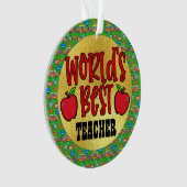 世界の最高の先生 オーナメント (正面)