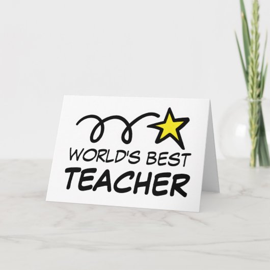 世界の最高の先生/コーチ – Greeting Card カード (正面)