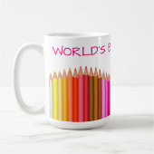 世界の最高の先生 コーヒーマグカップ (左)