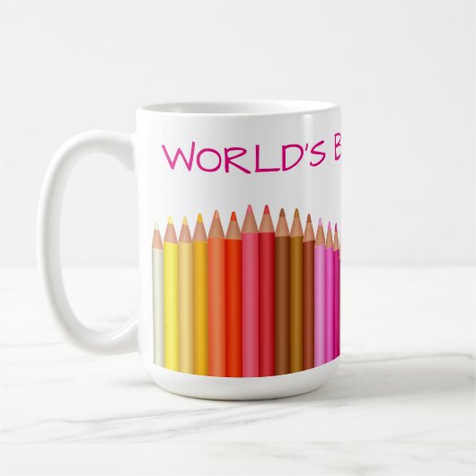 世界の最高の先生 コーヒーマグカップ (左)