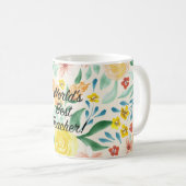 世界の最高の先生 コーヒーマグカップ (正面右)