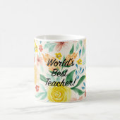 世界の最高の先生 コーヒーマグカップ (中央)