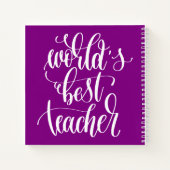 世界の最高の先生 ノートブック (裏面)