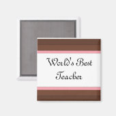 世界の最高の先生 マグネット (正面/裏面)
