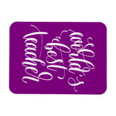 世界の最高の先生 マグネット (横)