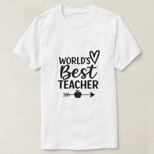 世界の最高の先生 Tシャツ (デザイン正面)