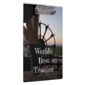 世界の最高の先生Windmillクリップボード クリップボード (右)