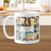 世界の最高の叔母写真集 コーヒーマグカップ
