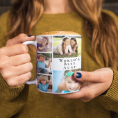 世界の最高の叔母写真集 コーヒーマグカップ