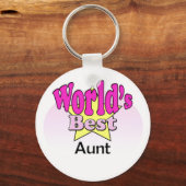 世界の最高の叔母 キーホルダー (正面)