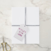 世界の最高の叔母 ギフトタグ (より糸付き)