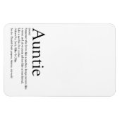 世界の最高の叔母、叔母の定義モダンおもしろい マグネット (横)