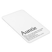 世界の最高の叔母、叔母の定義モダンおもしろい マグネット (右側)