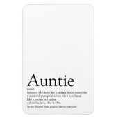 世界の最高の叔母、叔母の定義モダンおもしろい マグネット (縦)