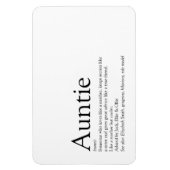 世界の最高の叔母、叔母、ティア定義 マグネット (縦)