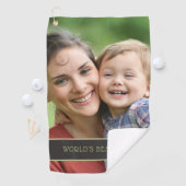 世界の最高の叔母・姪・甥の写真 ゴルフタオル (インサイチュ)