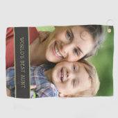 世界の最高の叔母・姪・甥の写真 ゴルフタオル (横)