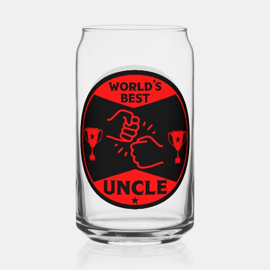 世界の最高の叔父 ガラス缶 (正面)