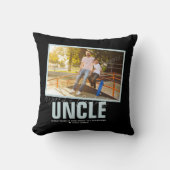 世界の最高の叔父 |写真モダンコラージュ クッション (正面)